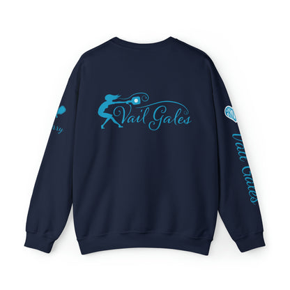 Copy of Vail Gales Pickleball Script Crew Sweatshirt - Customized