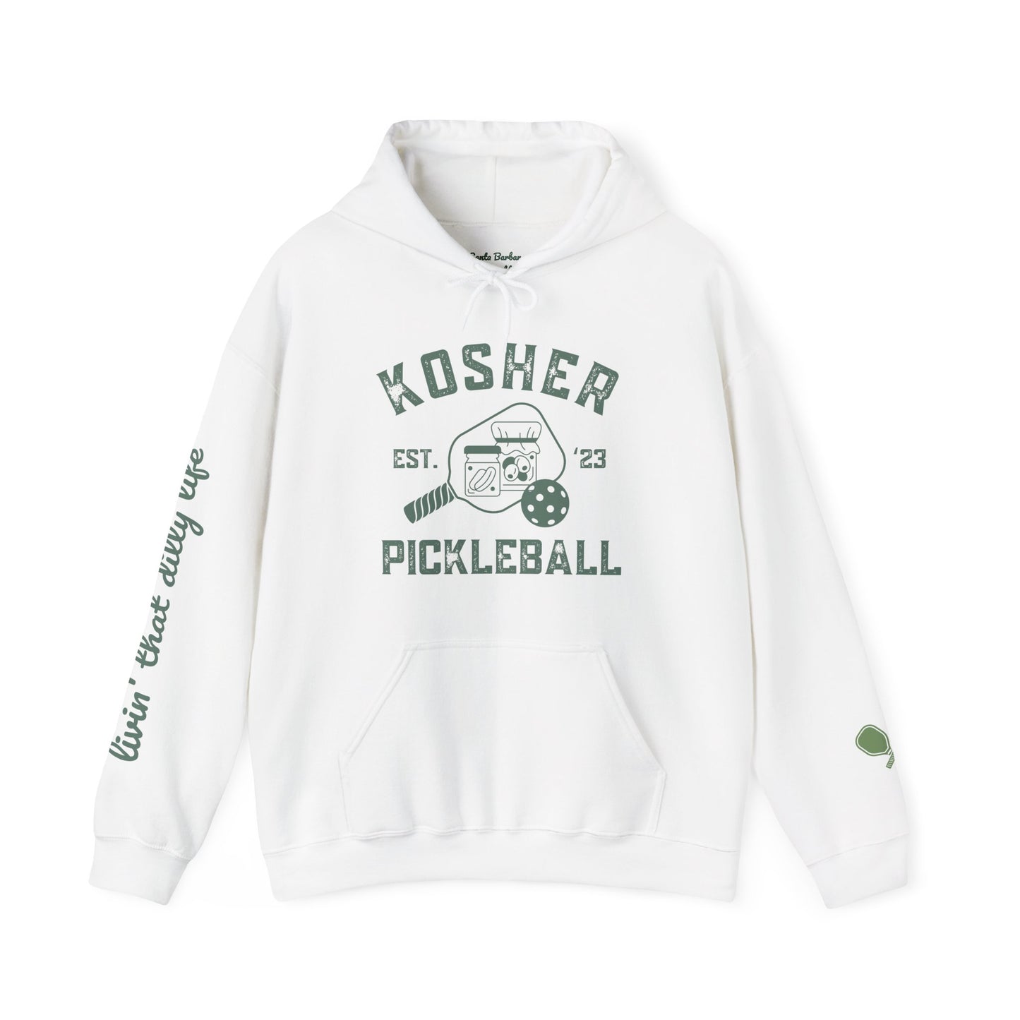 Harrison Kosher Pickleball Hoodie - Unisex Heavy Blend™ GREEN print
