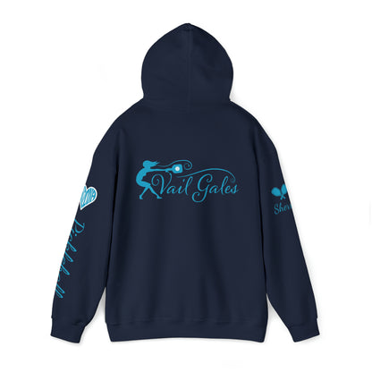 Vail Gales Pickleball - Script Hoodie Unisex - Customize sleeve