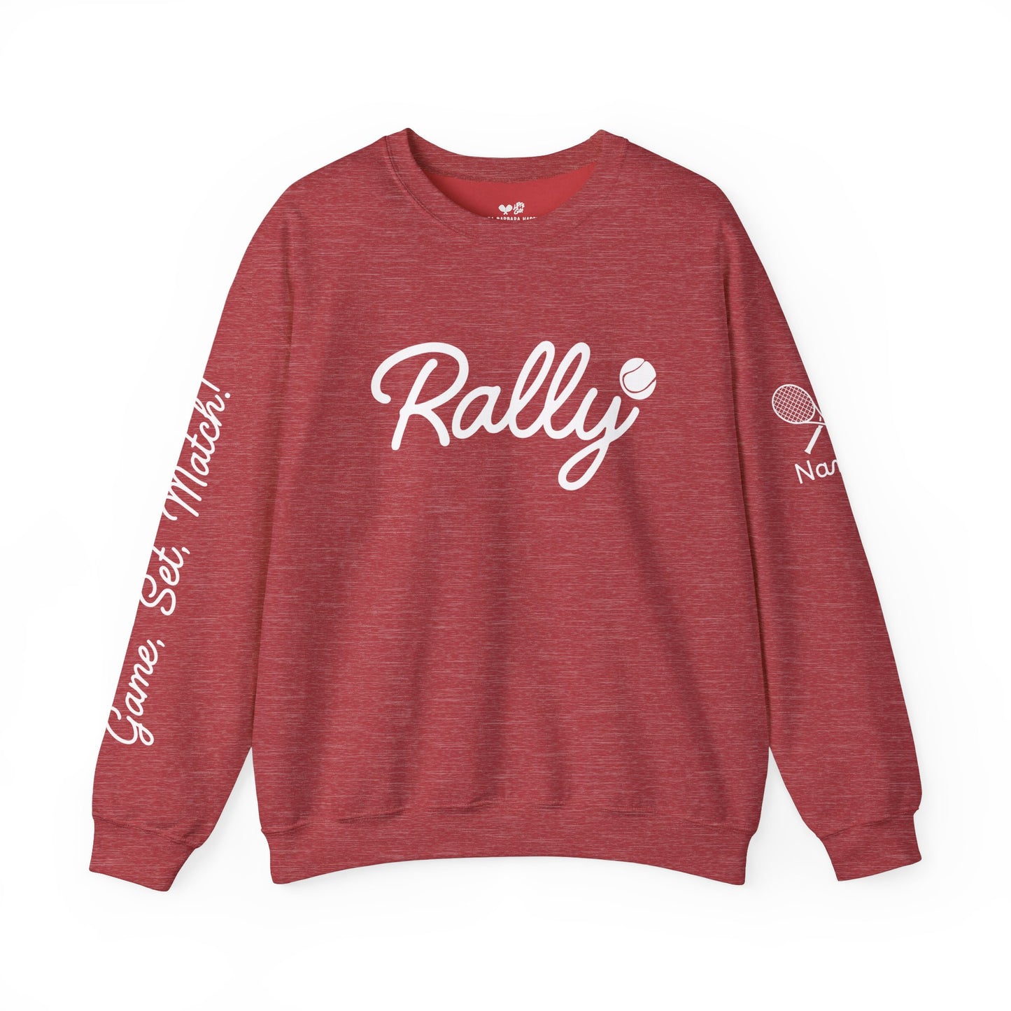 Customize my Rally (Tennis) Crew BLACK FRIDAY - add your name to sleeve