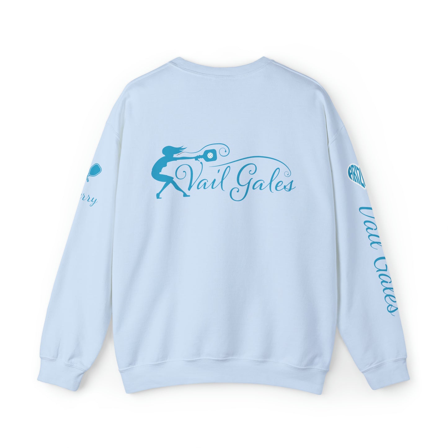 Vail Gales Pickleball Script Crew Sweatshirt - Customized