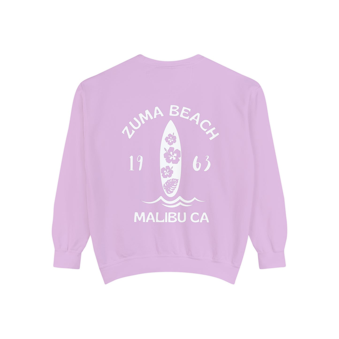 Zuma Beach Crew (Hibiscus version) Sweatshirt - Comfort Colors