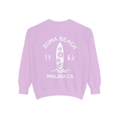 Zuma Beach Crew (Hibiscus version) Sweatshirt - Comfort Colors