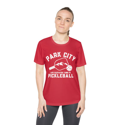 Park City Pickleball - SPF 40, Moisture Wicking - Ladies Competitor Tee