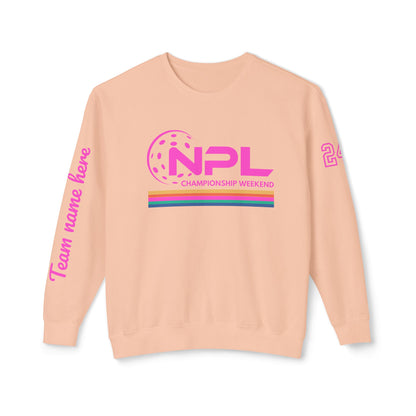 NPL RETRO Championship Weekend w/ Ribbon Unisex Lightweight Garment Dyed Crew