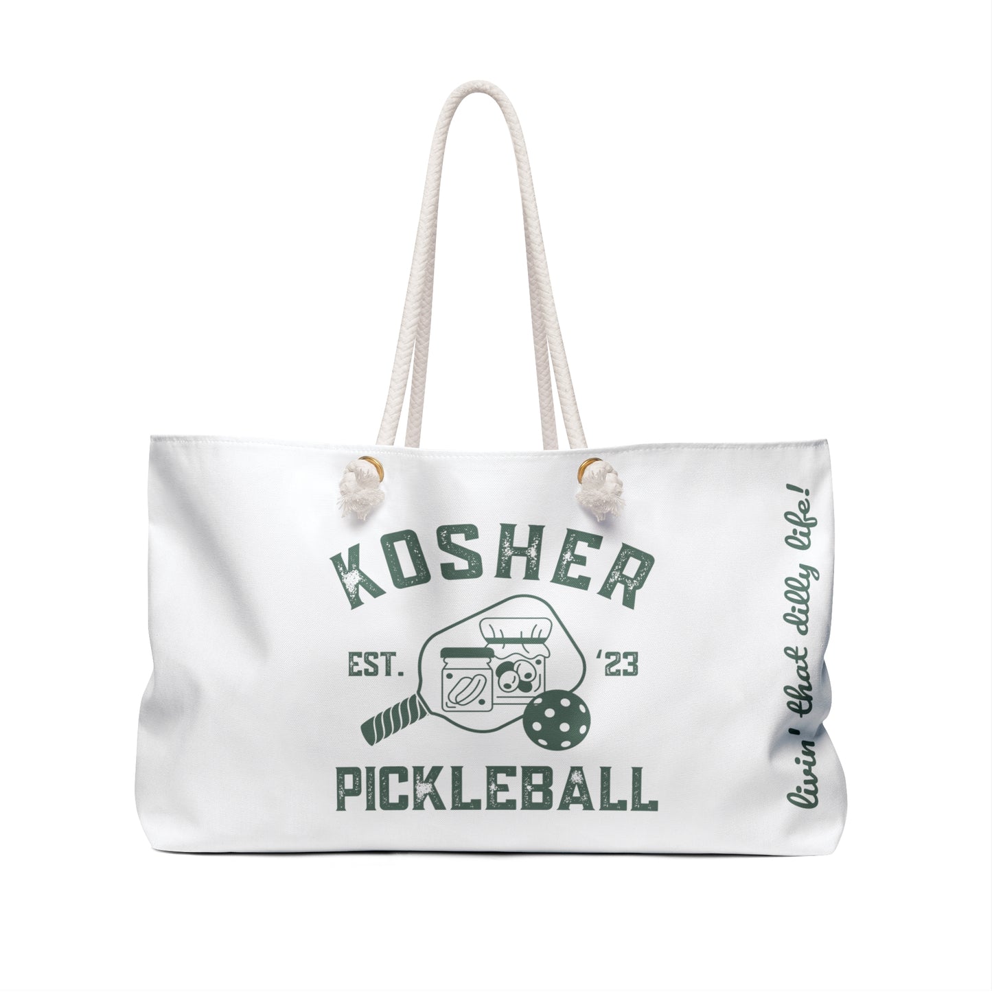 Kosher Pickleball - Weekender Bag - can customize name - add in notes