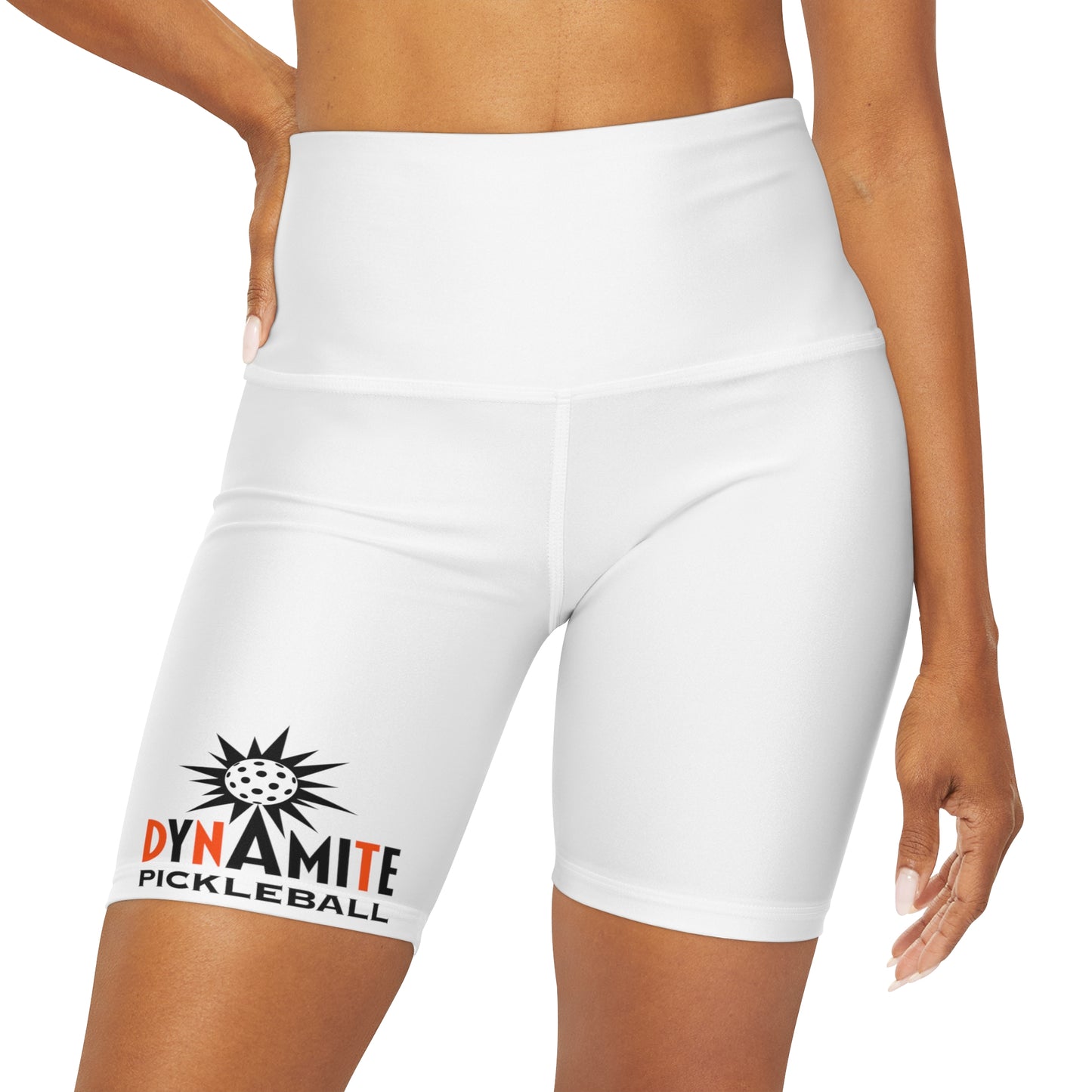 Dynamite Pickleball -High Waisted Yoga Shorts