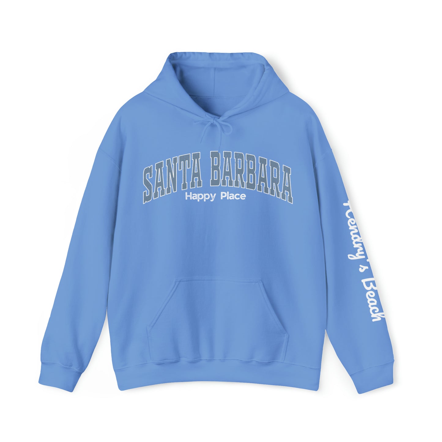 Santa Barbara Happy Place - Hoodie (add custom beach name in notes)