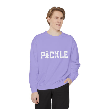 PICKLE Tree Medium Weight Unisex Garment Dyed Collegiate Crew - can custom,I’ve back