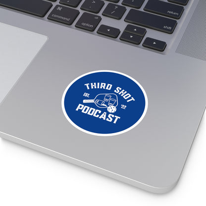 Third Shot Podcast - Round Stickers, Indoor\Outdoor