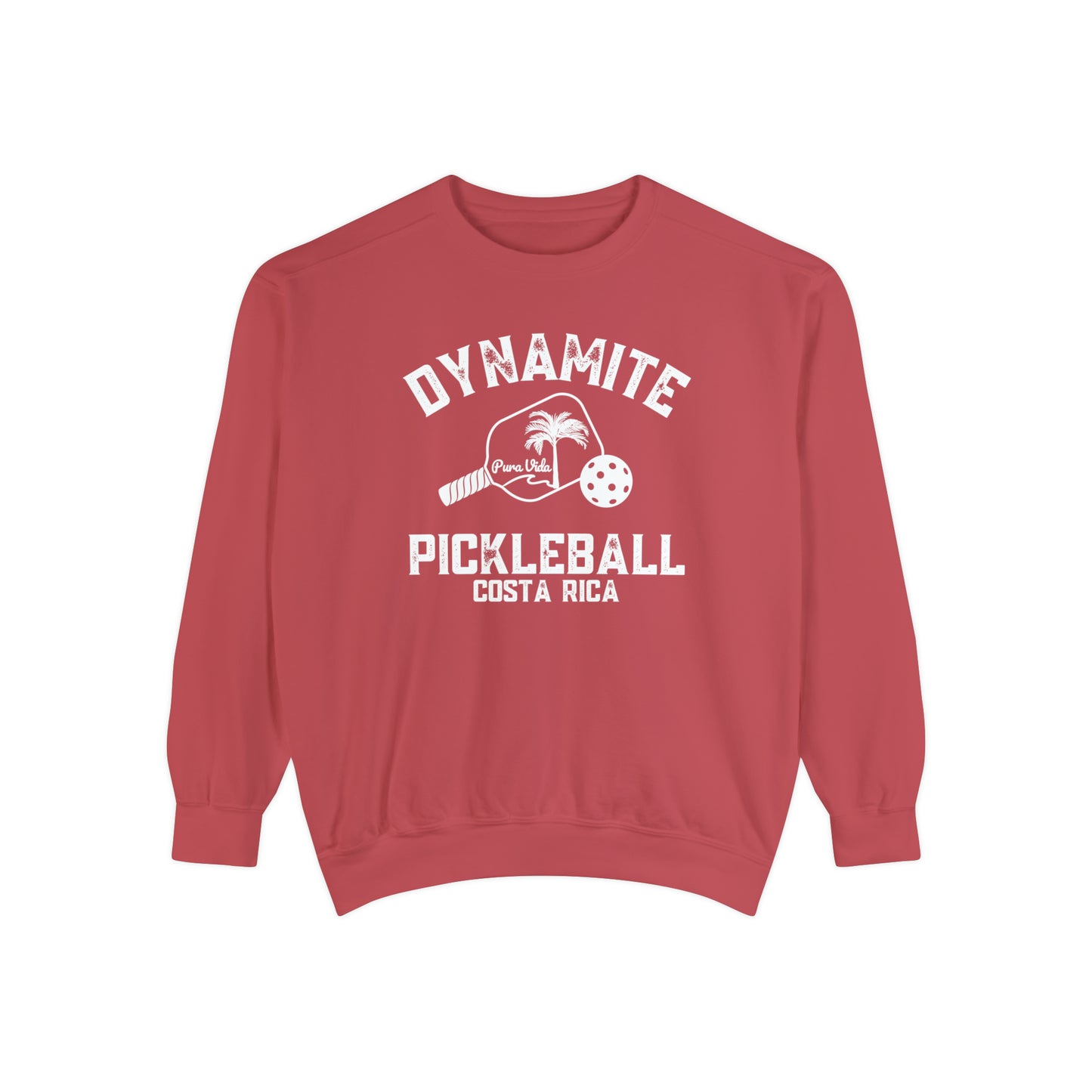 Dynamite Pickleball -Pura Vida - Costa Rica - Unisex Garment-Dyed Crew