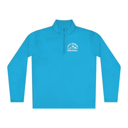 Customize my Ladie’s Moisture Wicking SPF 40 - 1/4 Zip Unisex. Add name to back