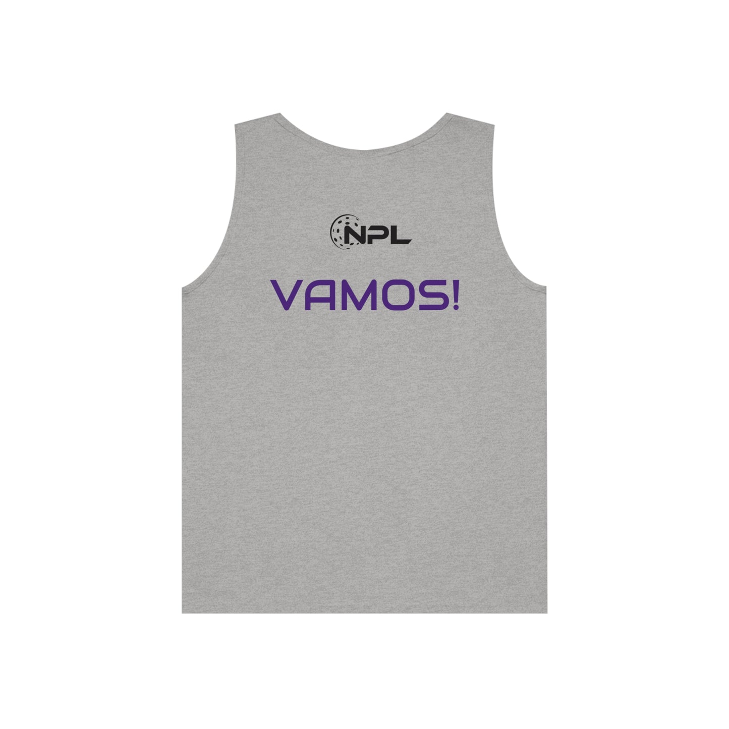 Boca Raton Picklers Men’s  - NPL Team Cotton Tank - customize back or keep VAMOS!