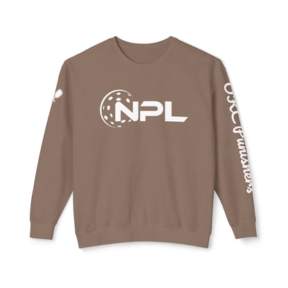 NPL Garment Dyed- Unisex Garment Dyed Lightweight Crew - Customize Sleeve w/ Name