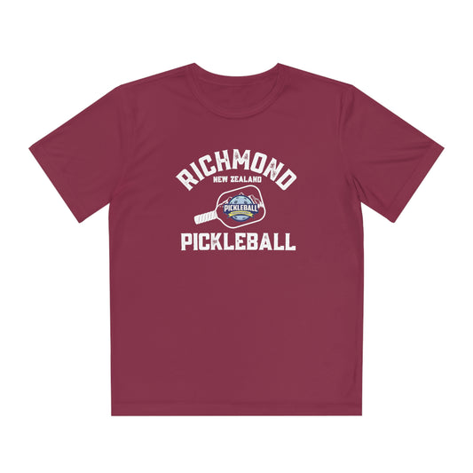 Richmond New Zealand Pickleball - Youth Competitor Tee Moisture Wicking - SPF 40