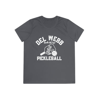 Del Webb Pickleball - Moisture Wicking, SPF 40, Ladies Competitor Tee