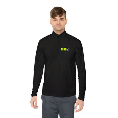 PICKLZ 15  Unisex SPF 40 Moisture Wicking Quarter-Zip Pullover - add your number in instructions