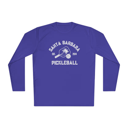 Santa Barbara Pickleball - Dark colors- Unisex Lightweight Long Sleeve Tee Moisture Wicking