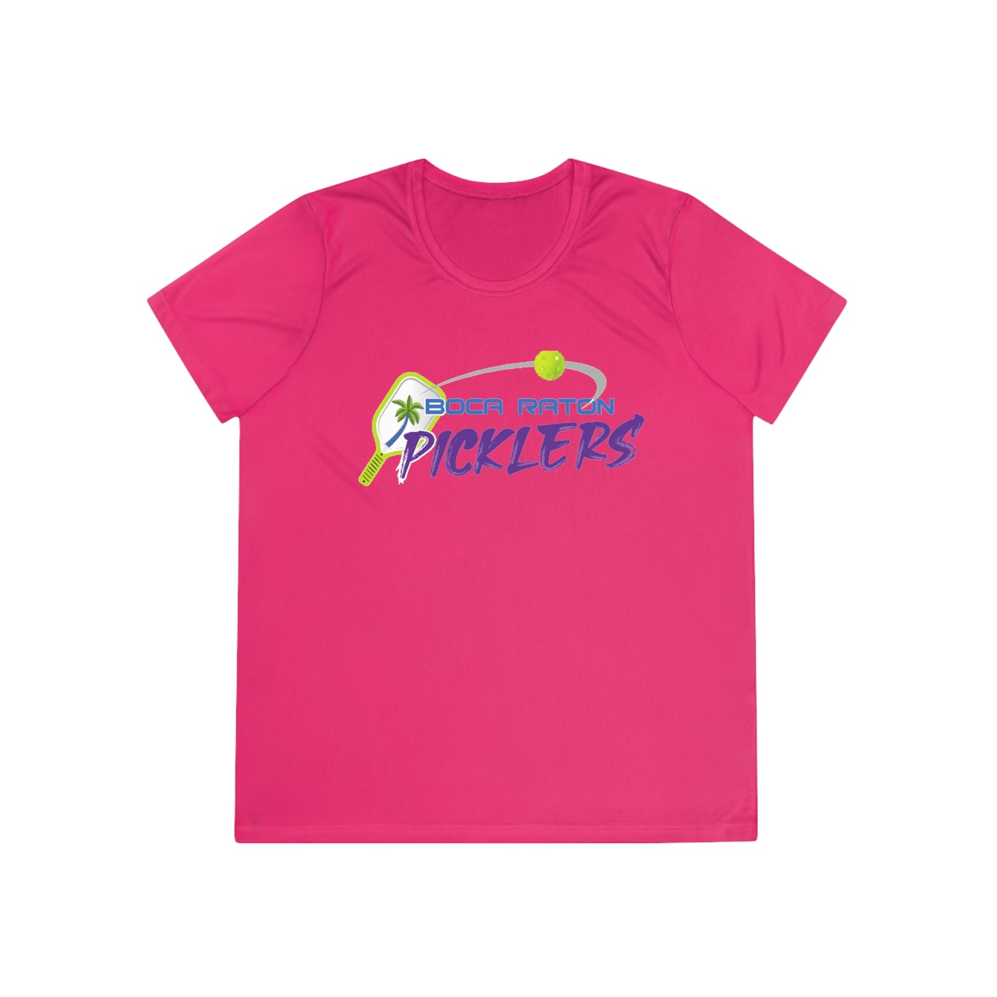 Boca Raton Picklers NPL Team - Moisture Wicking, SPF 40, Ladies Competitor Tee - customize back