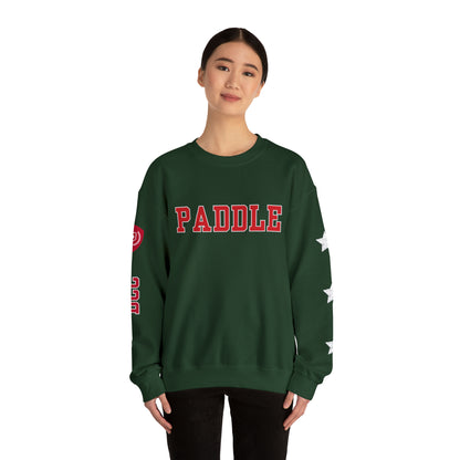 PADDLE Pickleball Crew Red letters. 4 sides customized