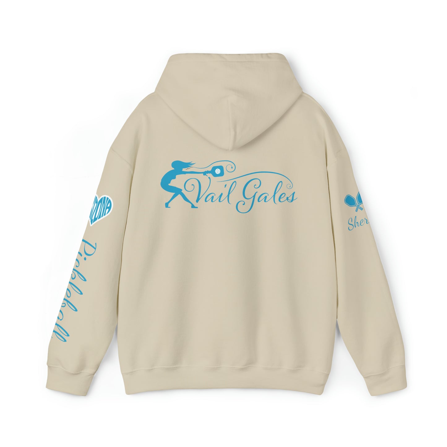 Vail Gales Pickleball - Script Hoodie Unisex - Customize sleeve