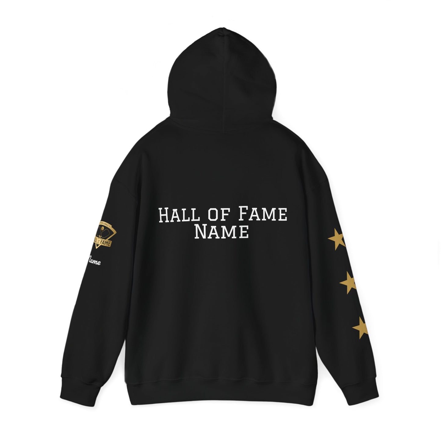 Pickleball Hall of Fame - Hoodie - Customize Hall of Fame Name, or no name