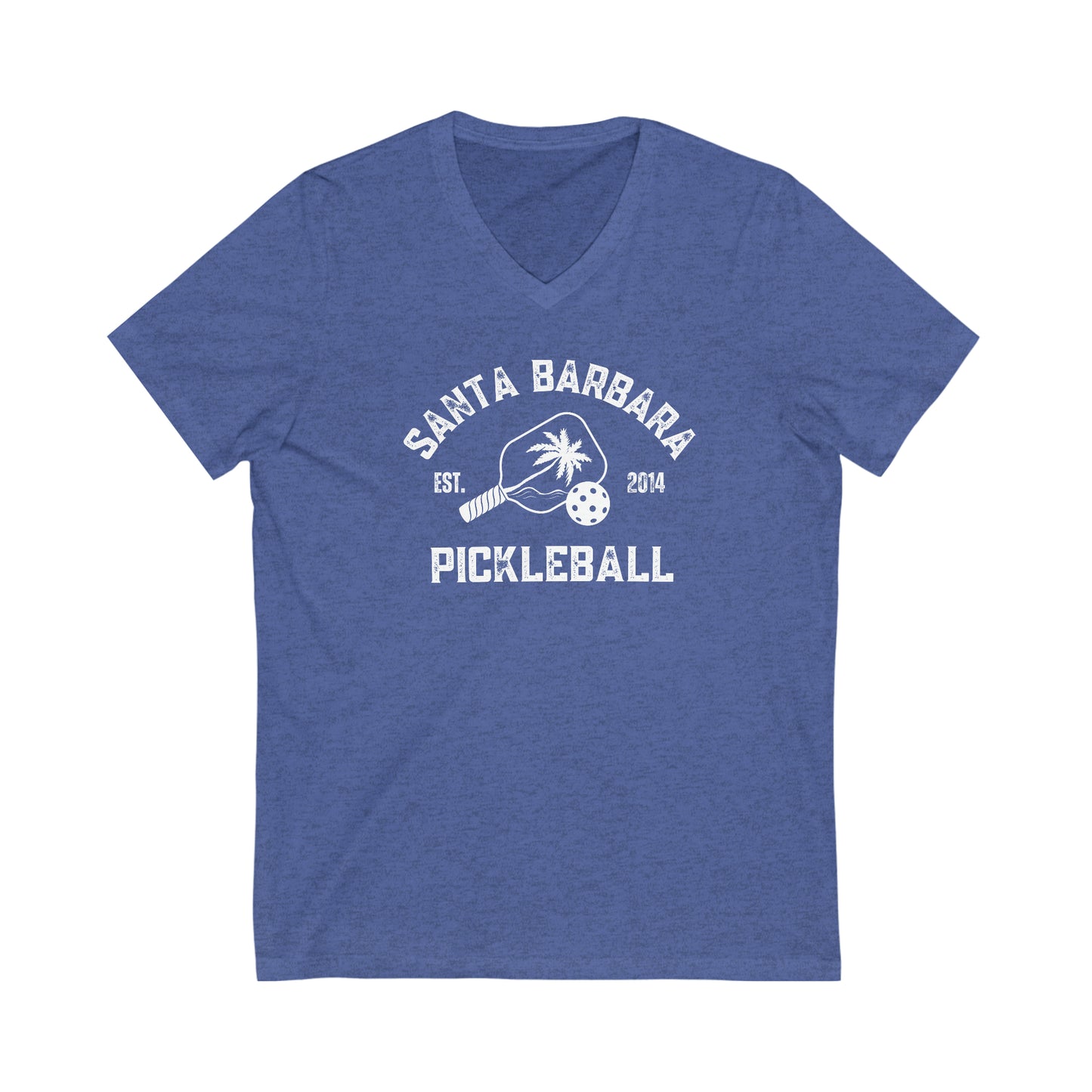 Santa Barbara Pickleball V Neck Tee