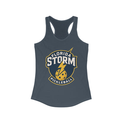 Florida Pickleball - Ideal Women's Ideal Racerback Tank 60 cotton/40 poly- Add name