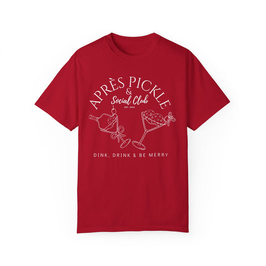 APRES Pickle & Social Club Unisex Garment-Dyed T-shirt