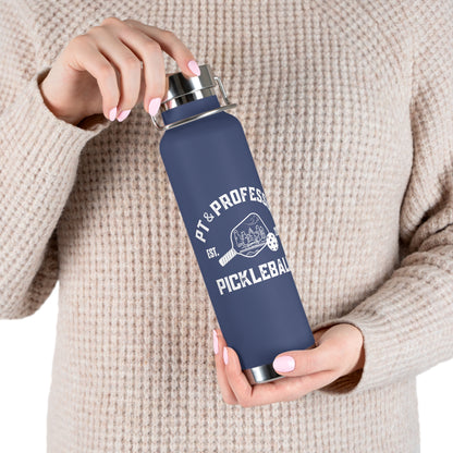 Pt & Professor - Gallwas name - Copper Vacuum Insulated Bottle, 22oz