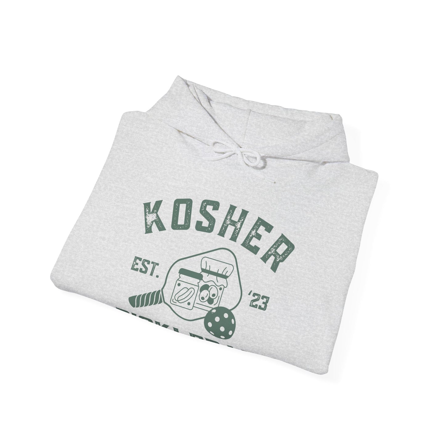Kosher Pickleball Hoodie - Unisex Heavy Blend™ GREEN print Customize back free - add in instructions