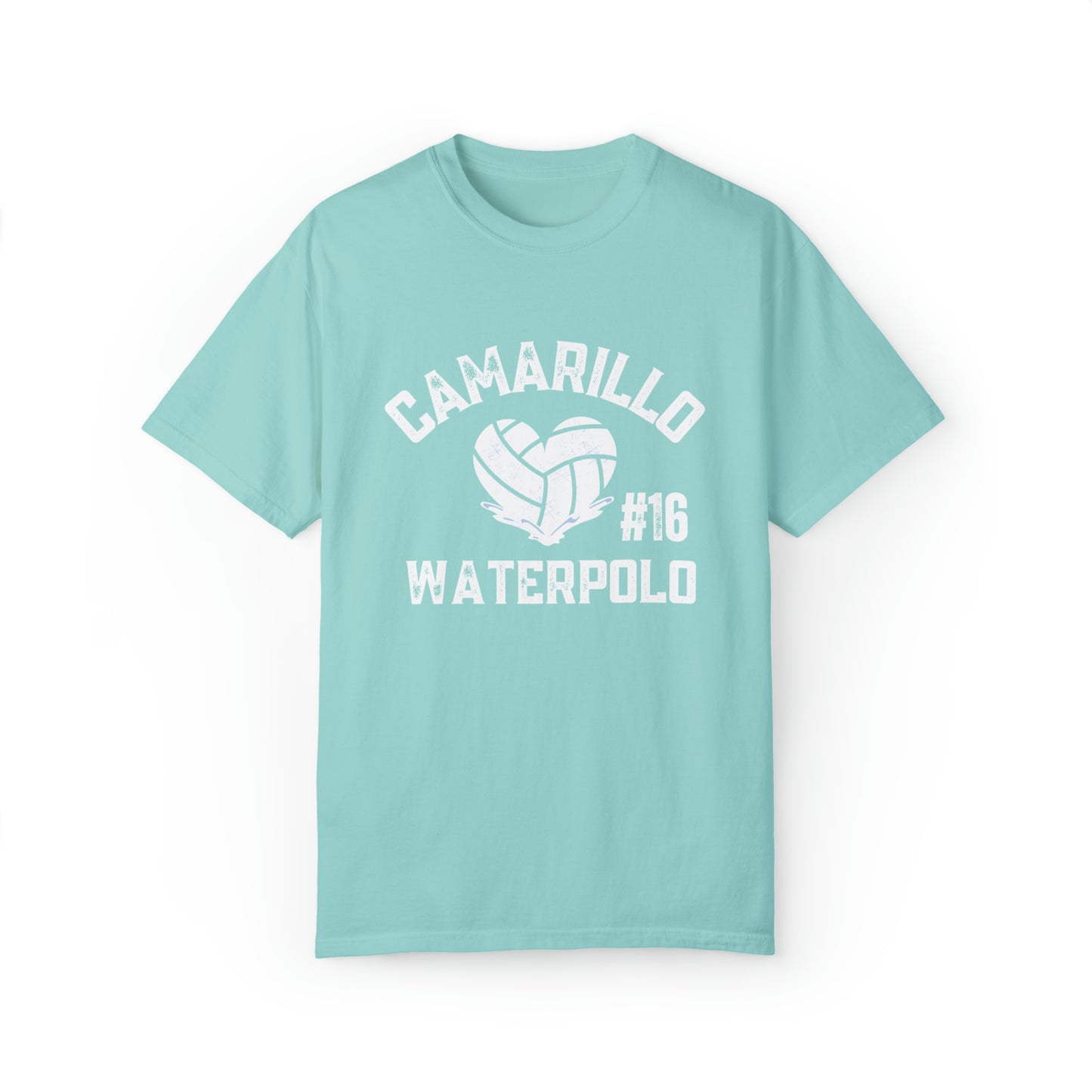 Camarillo Waterpolo Beachy - Customize Unisex T - put in notes athlete’s #