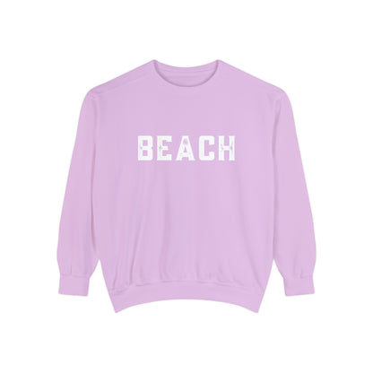 BEACH Distressed Crew - Comfort Colors