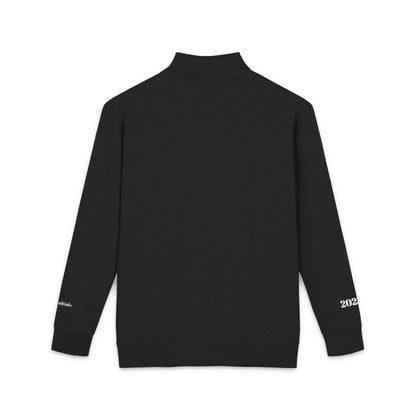 Pickleball Hall of Fame - embroidered 1/4 zip sweatshirt, Unisex Fleece- personalize cuffs