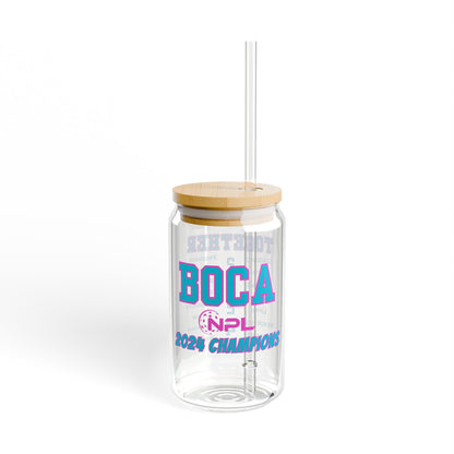 BOCA NPL ‘24 Champions Sipper Glass, 16oz