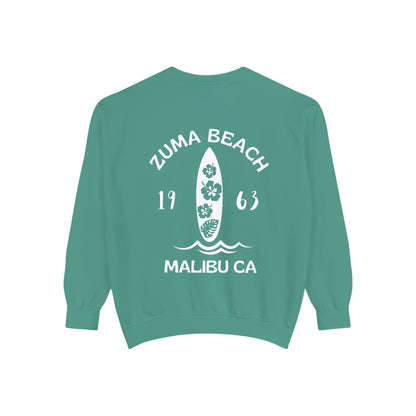 Zuma Beach Crew (Hibiscus version) Sweatshirt - Comfort Colors