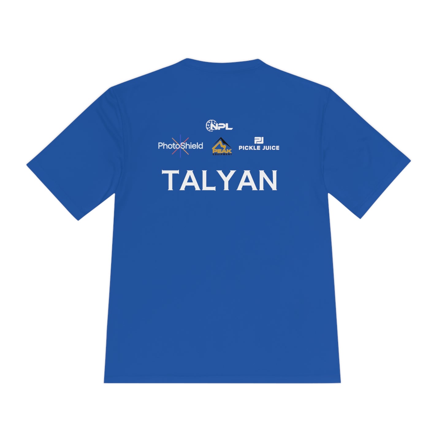 Talyan Men’s Sponsor Princeton Bruisers - NPL Team Unisex Moisture Wicking Tee, SPF 40