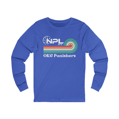 Nelms OKC Punishers Retro Custommized Unisex Jersey Long Sleeve Tee