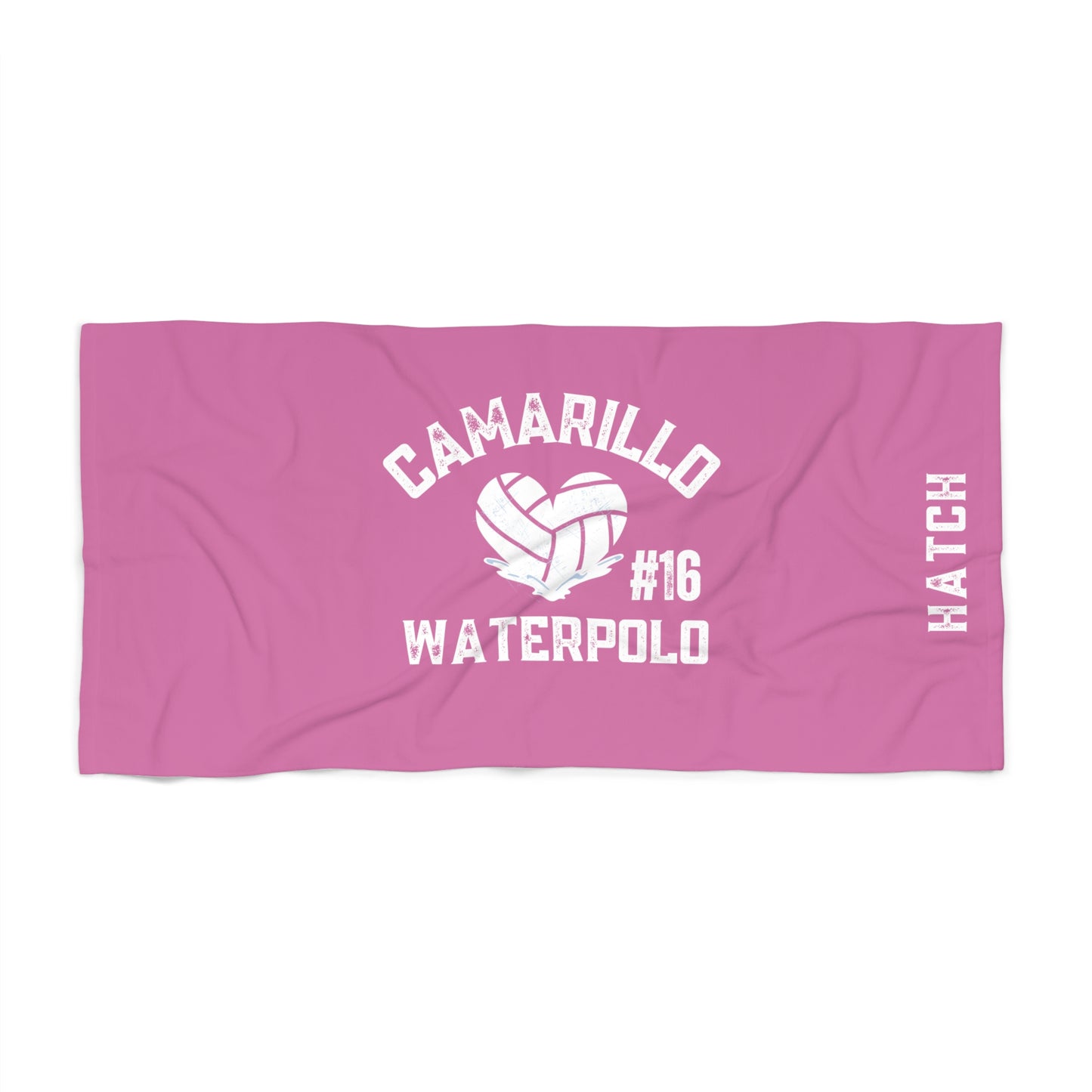 Camarillo Waterpolo Beach Towel  CUSTOMIZE - add athlete’s name & # in notes