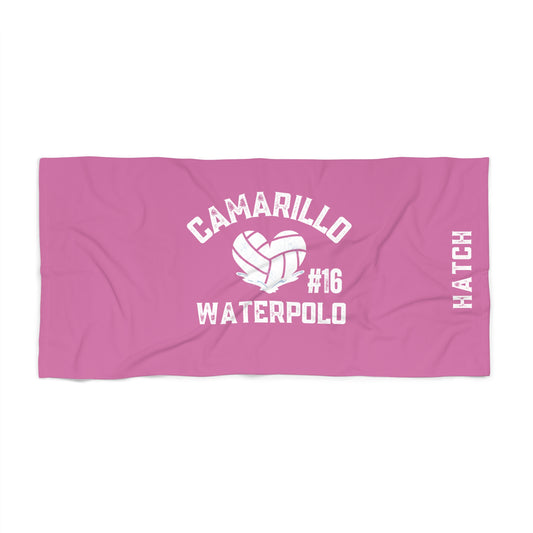 Camarillo Waterpolo Beach Towel  CUSTOMIZE - add athlete’s name & # in notes