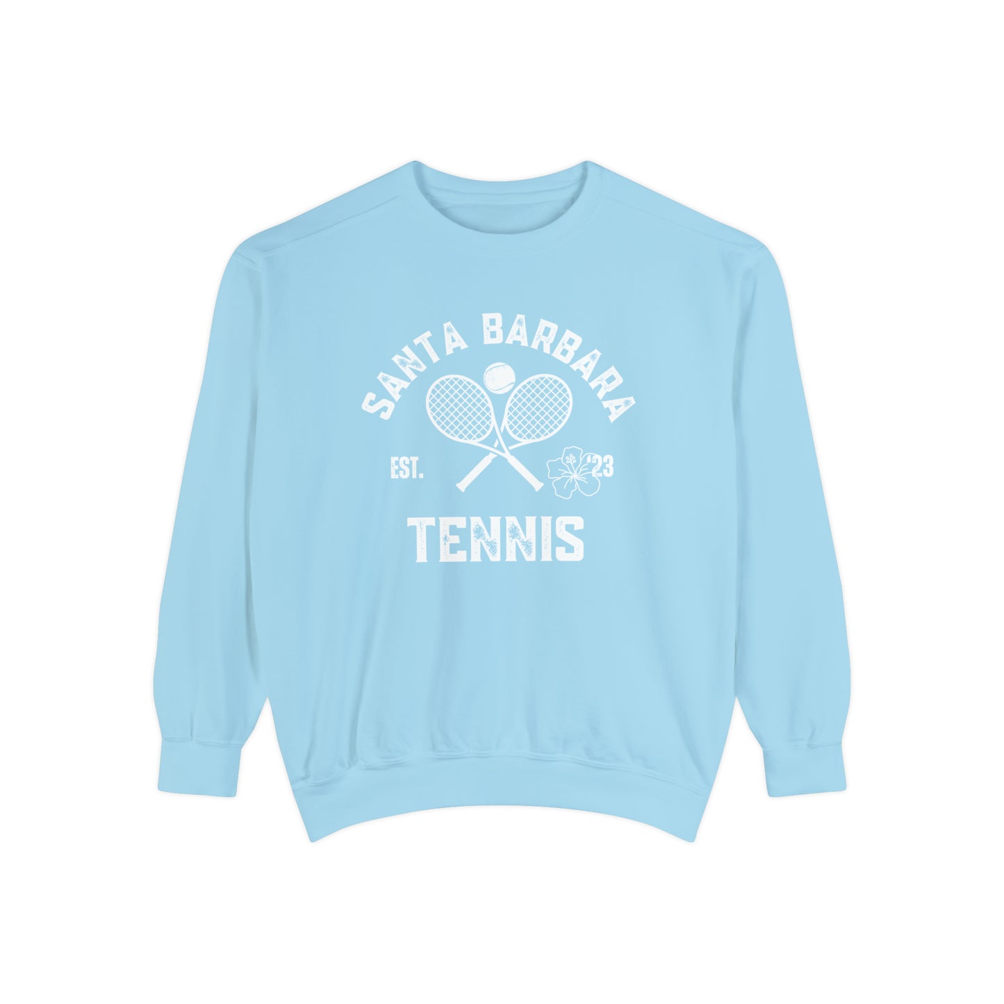 Santa Barbara Tennis - Crew - Comfort Colors - Unisex Garment-Dyed Sweatshirt