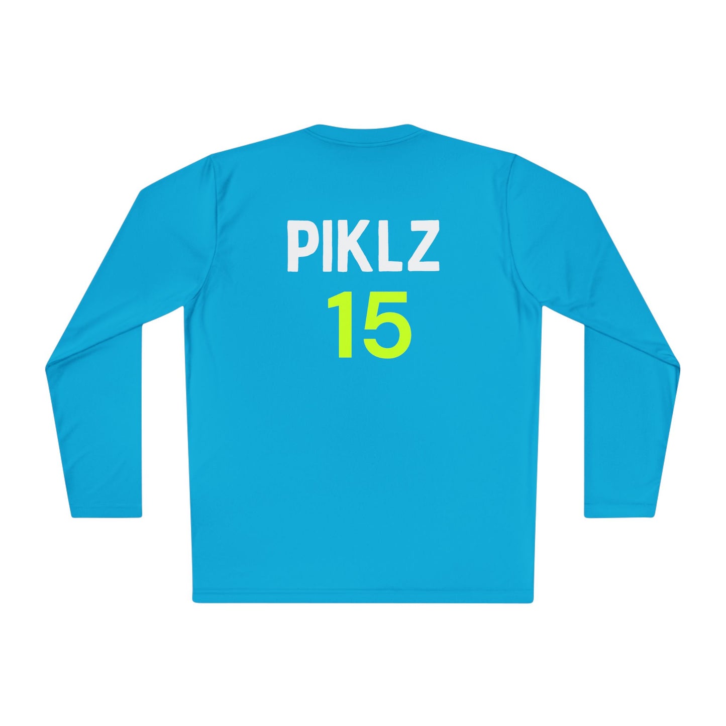 PICKLZ SPF 40 Men’s Cut/Unisex Moisture Wicking Lightweight Long Sleeve Tee - add your number in instructions