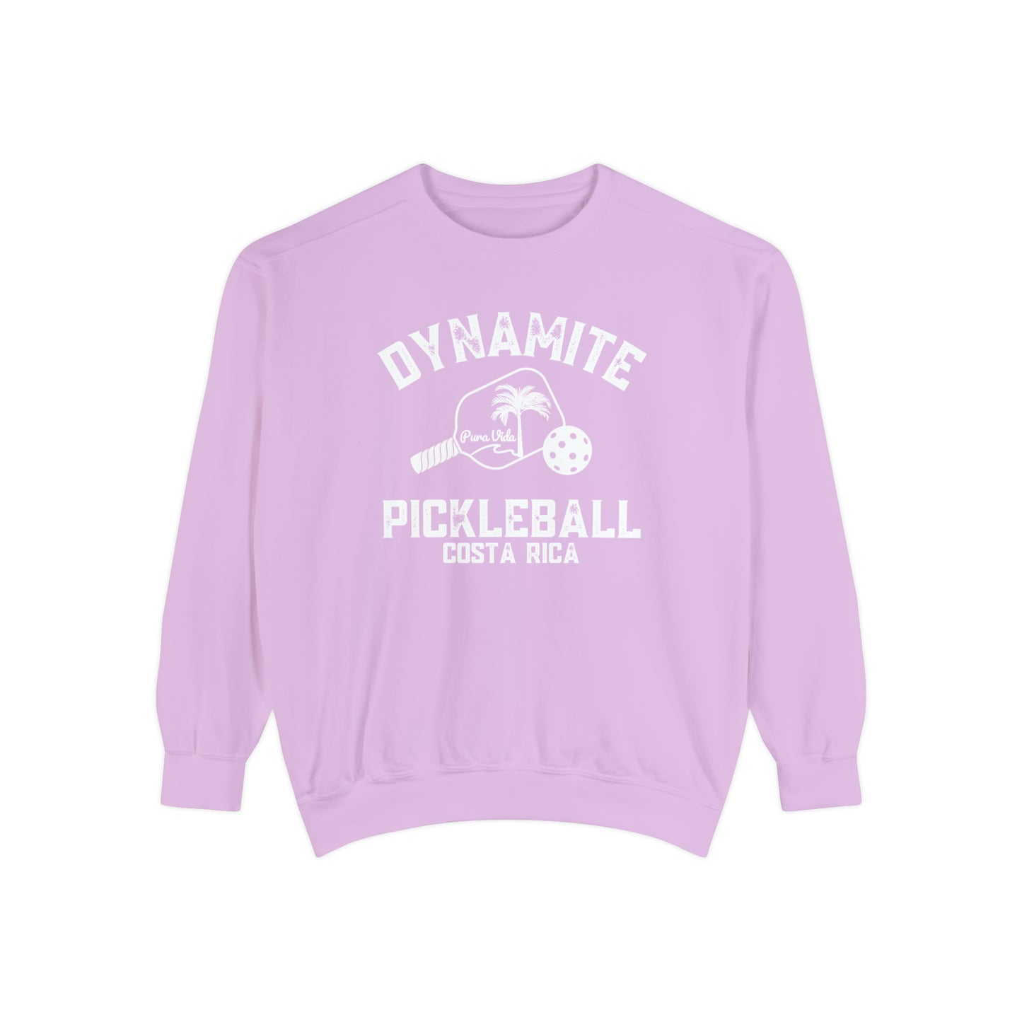 Dynamite Pickleball -Pura Vida - Costa Rica - Unisex Garment-Dyed Crew