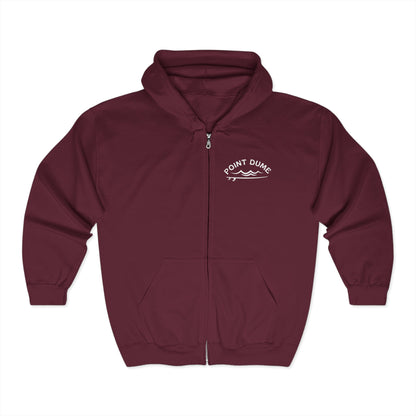 1959 Point Dume Surf Hoodie - Unisex Full Zip Sweatshirt