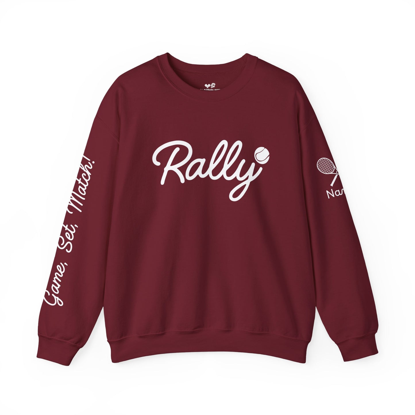 Customize my Rally (Tennis) Crew BLACK FRIDAY - add your name to sleeve