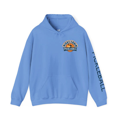 Night Train Hoodie (logo left chest/large back) - Can add your name to the sleeve or back