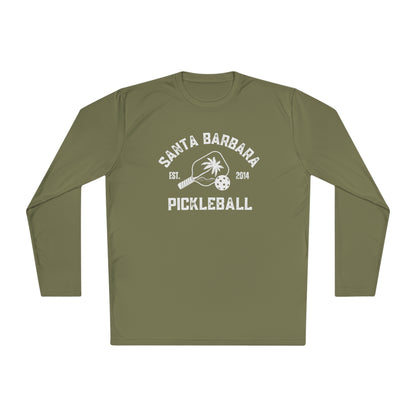 Santa Barbara Pickleball - Dark colors- Unisex Lightweight Long Sleeve Tee Moisture Wicking