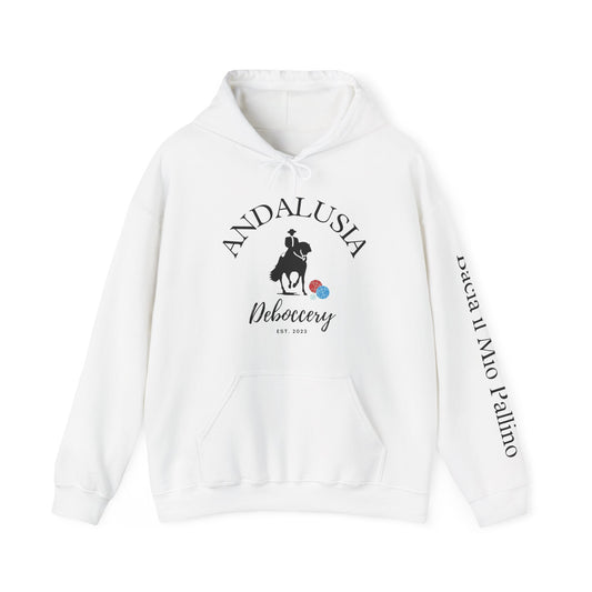 Gigi’s Custom Andalusia Unisex 50% cotton/50 poly Hoodie - customize sleeve included