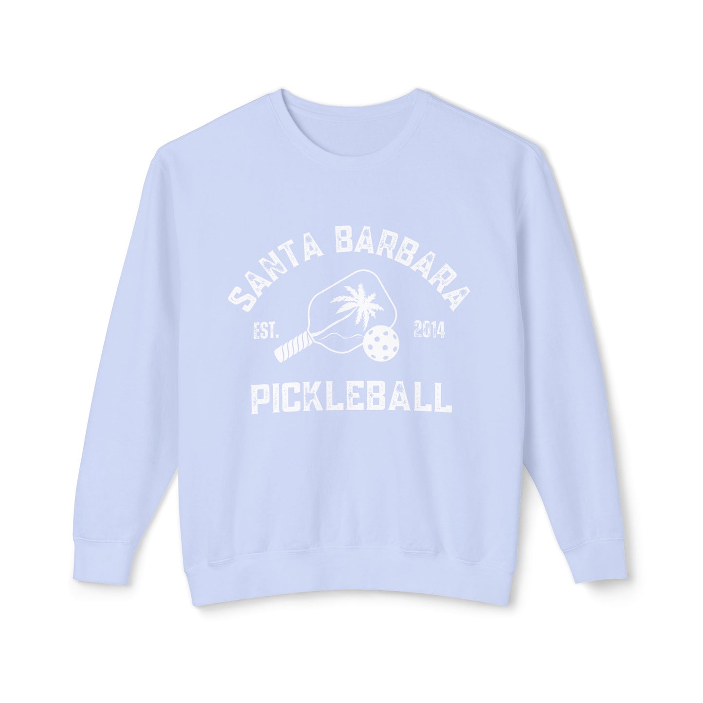 Santa Barbara Unisex Lightweight Crewneck Sweatshirt -can customize sleeve