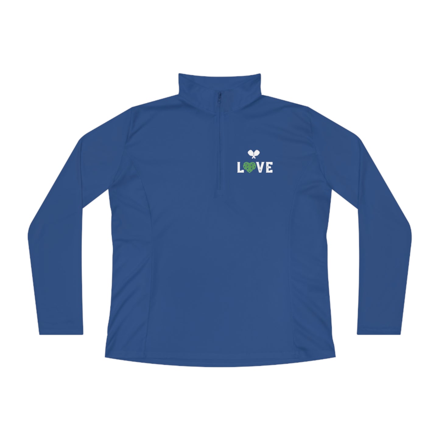 Net Game LOVE  Ladies Quarter-Zip Pullover